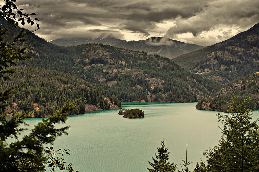 Diablo Lake - Le grand seigneur of North Cascades National Park WA USA Photograph by Alexandra Till