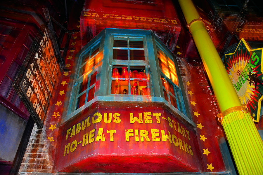 Diagon Alley Firewoks Photograph by David Lee Thompson