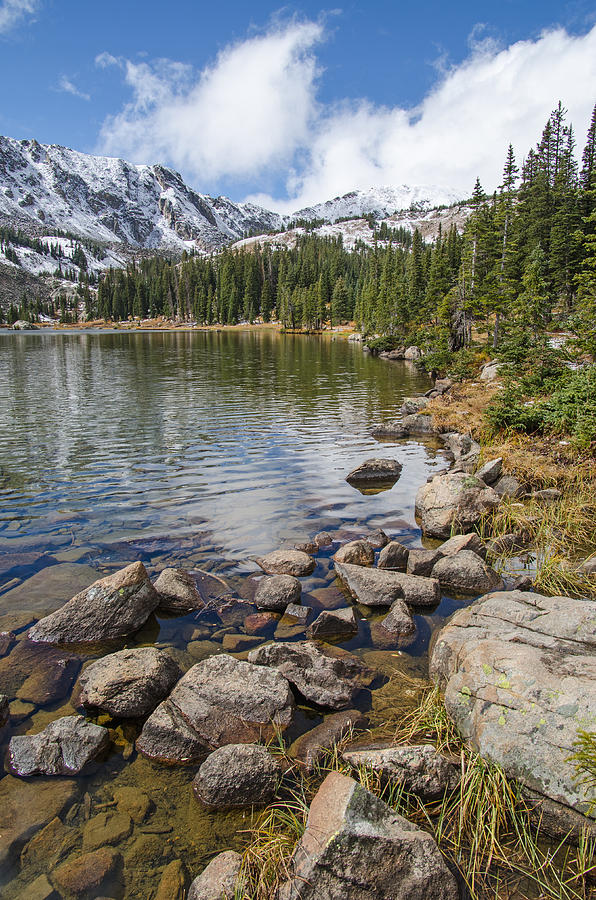 Diamand Lake Shoreline Photograph by Robert VanDerWal - Fine Art America