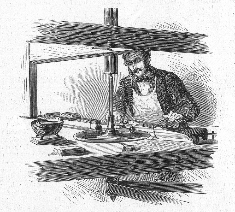 Diamond Cutter, 1867 Photograph by Granger