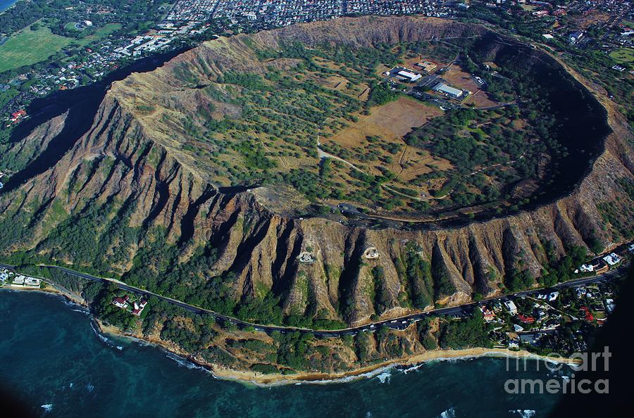  Diamond Head Crater an Aerial View Photograph by Craig Wood