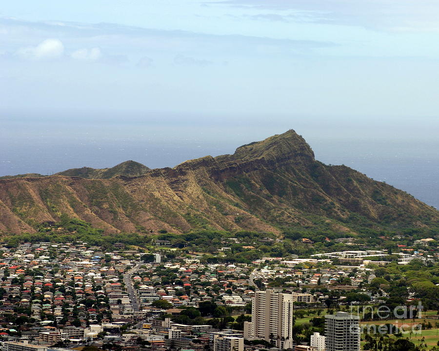 Diamond Head from Diamond Head Lookout Photograph by Camm Kirk Pixels