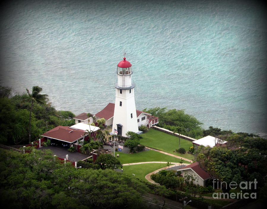 Diamond Head Photograph - Diamond Head Lighthouse by Joy Patzner Diamond Head Photograph - Diamond Head Lighthouse by Joy Patzner