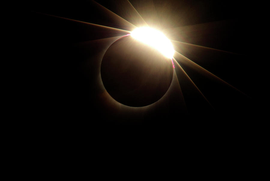 Diamond Ring 1-solar Eclipse 4 Photograph by Larry Kjorvestad