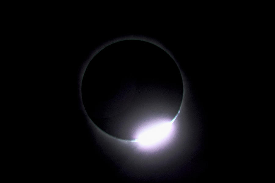 Diamond Ring during Solar Eclipse Photograph by Lon Dittrick
