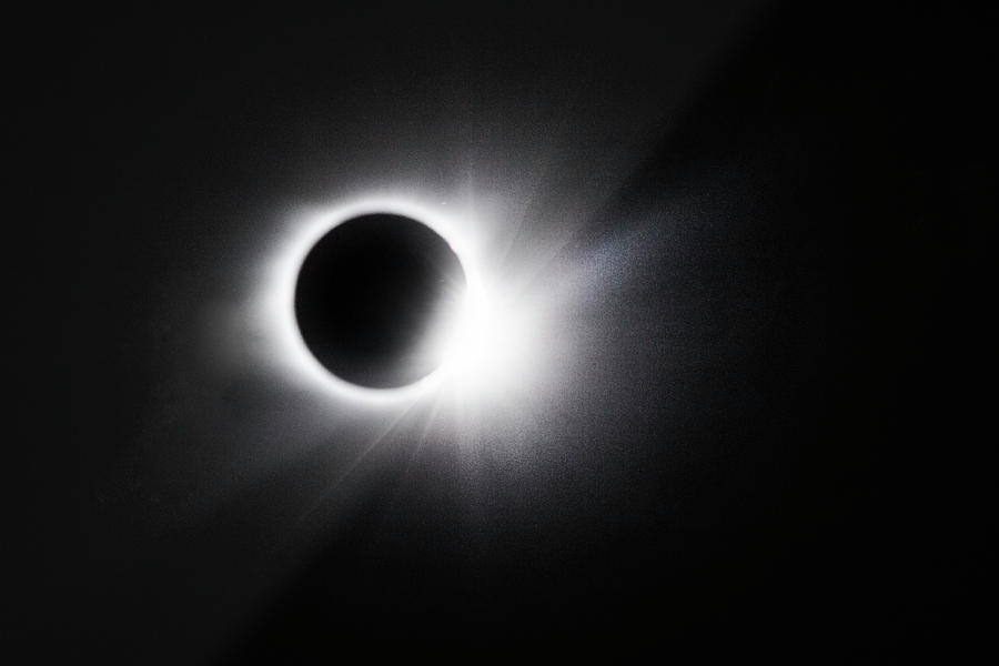Diamond Ring Effect at the Full Solar Eclipse Photograph by Debra and Dave Vanderlaan