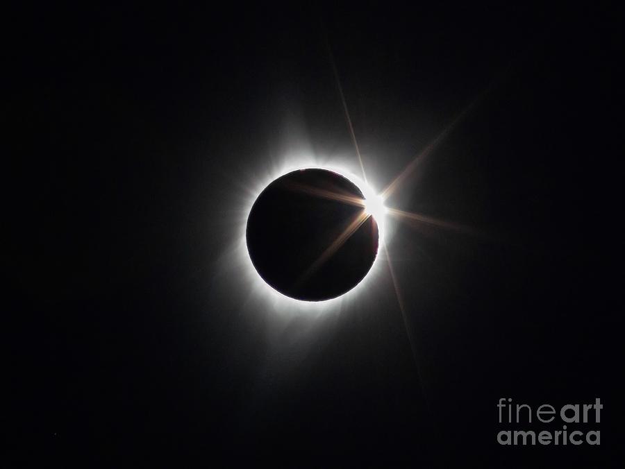 Diamond Ring Solar Eclipse 2017 Photograph by Rick Bures