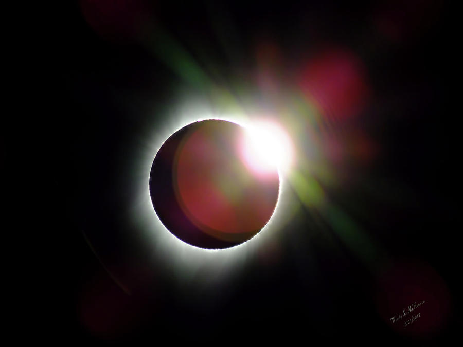 Diamond Ring Solar Eclipse 2017 Photograph by Wendy McKennon