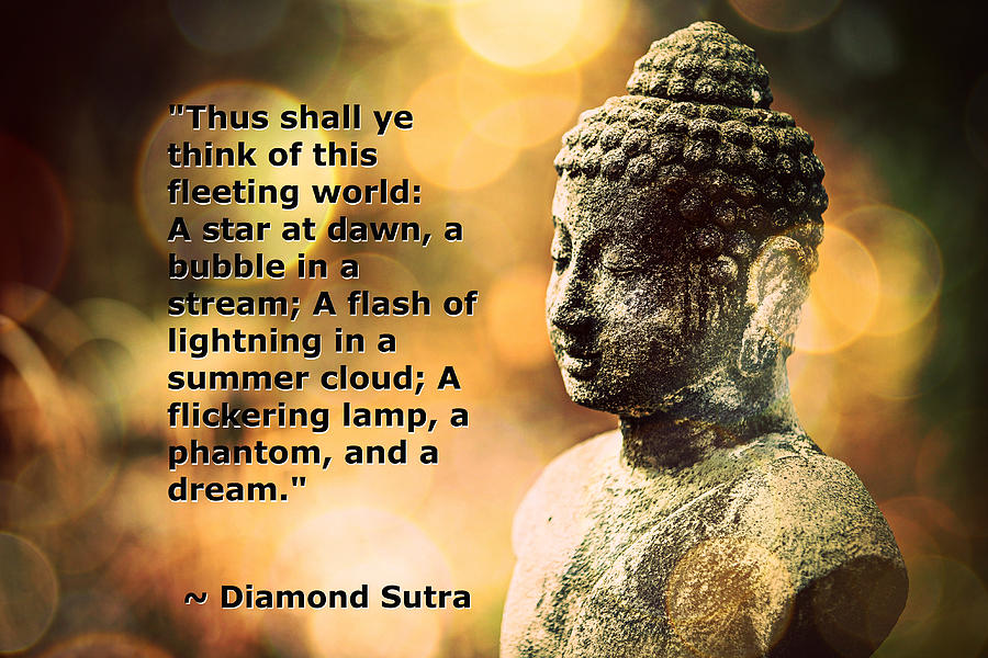 Diamond Sutra Quotation Art Photograph