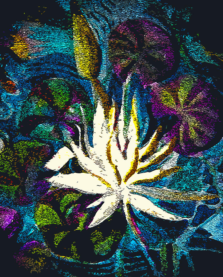 Flower Painting - Diamond Water Lily by Mindy Newman