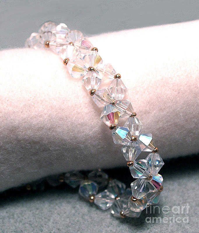 Diamonds are a Girls Best Friend- ooak artisan bracelet Jewelry by Patricia Griffin Brett