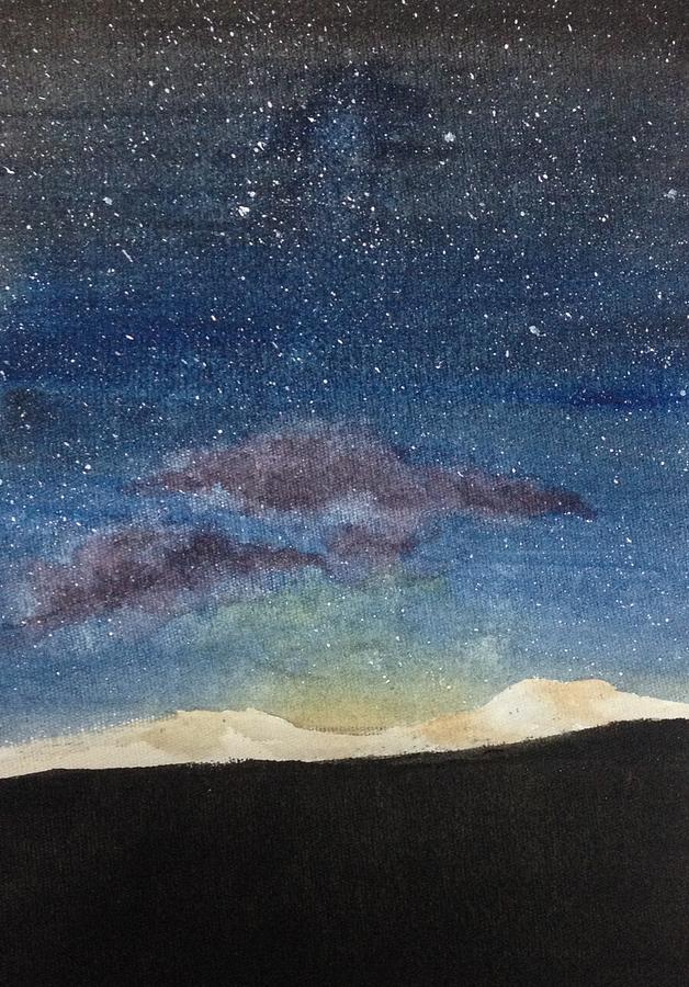 Stars Painting - Diamonds in the Sky by Elizabeth Mundaden