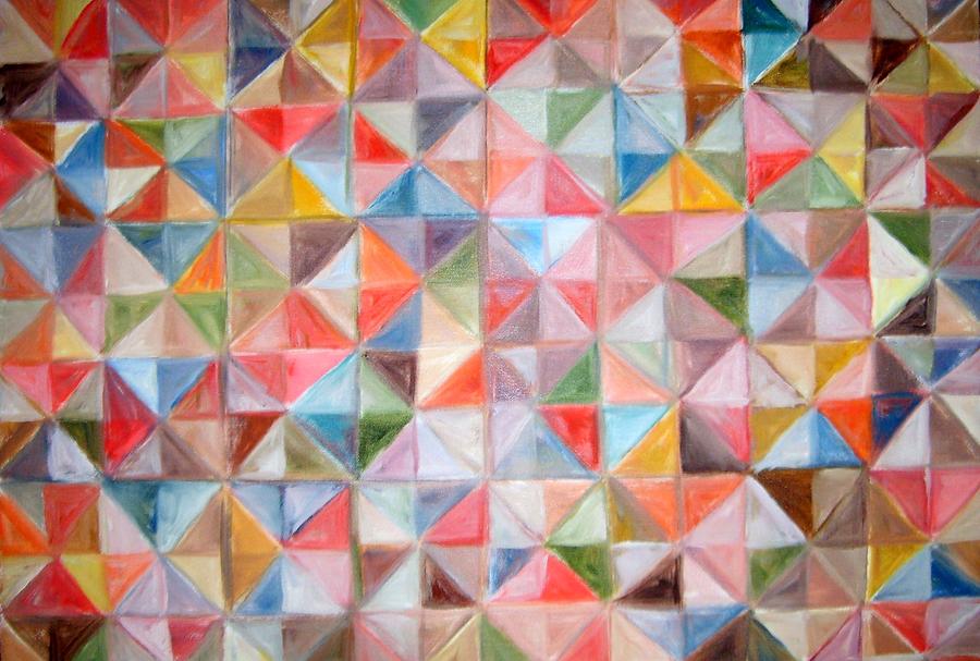 Design Painting - Diamonds by Joseph Sandora Jr Design Painting - Diamonds by Joseph Sandora Jr