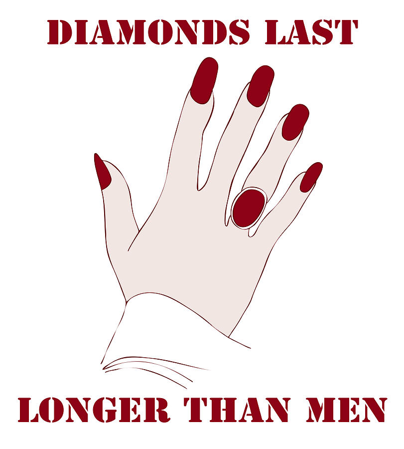 Diamonds Last Longer Than Men Painting by Frank Tschakert