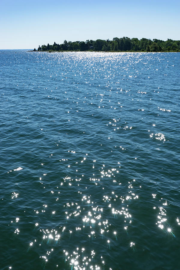 Diamonds on the Water - a Brilliant Summer Invitation for a Swim Photograph by Georgia Mizuleva
