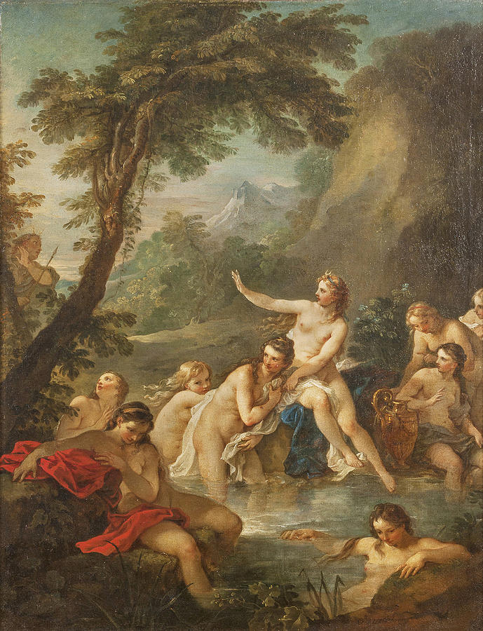 Diana and Actaeon Painting by Charles-Joseph Natoire