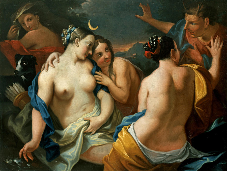 Diana and Actaeon Painting by Unknown