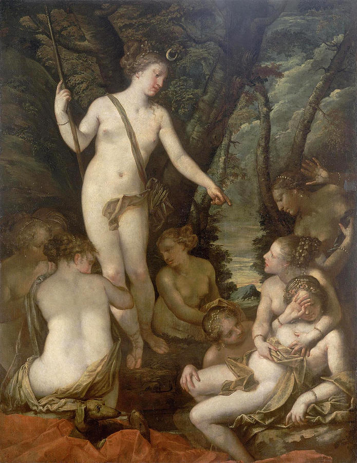Diana and Callisto 2 Painting by Pietro Liberi