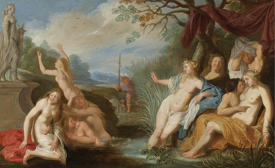 Diana and Callisto Painting by Circle of Moses van Uyttenbroeck