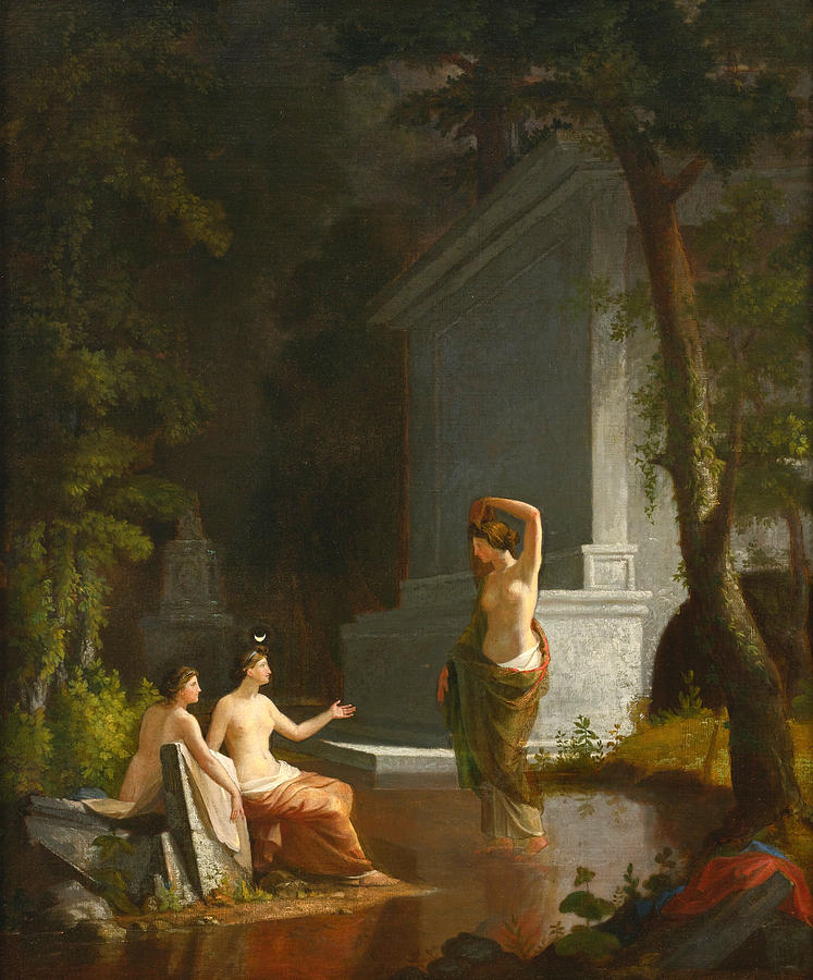 Samuel Finley Breese Morse Painting - Diana at the Fountain by Samuel Finley Breese Morse