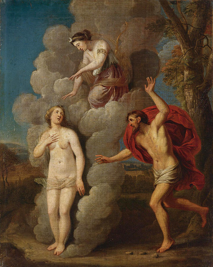 Greek Mythology Painting - Diana discovering Callistos Pregnancy by Italian School