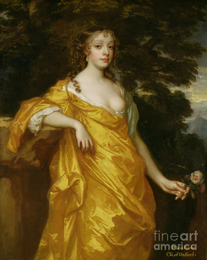 Portrait Painting - Diana Kirke-Later Countess of Oxford by Peter Lely