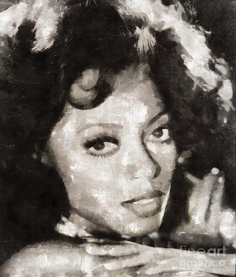 Hollywood Painting - Diana Ross, Singer by Esoterica Art Agency