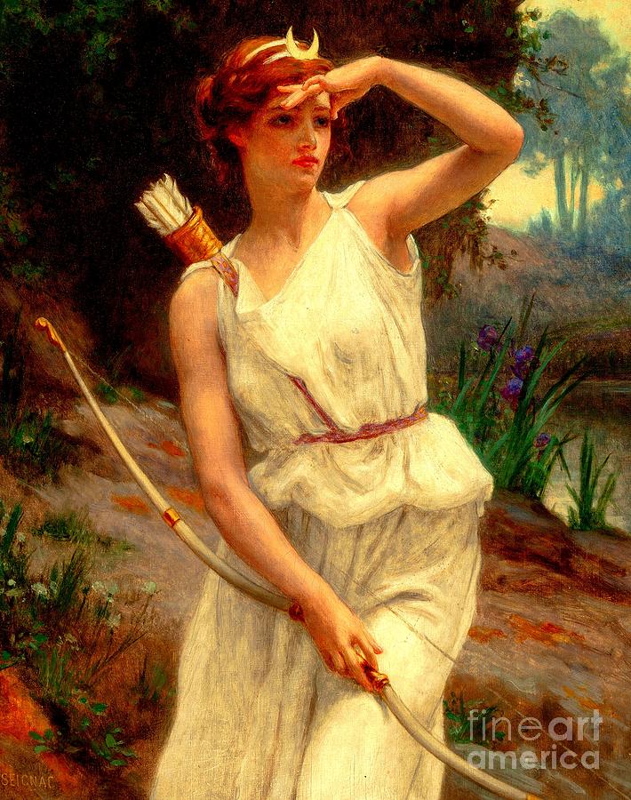 Diana the Huntress  Painting by Peter Ogden