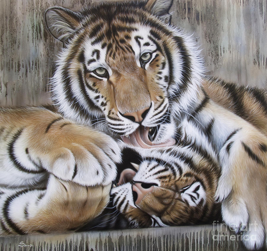 Wildlife Painting - Dianas Duo by Sandi Baker