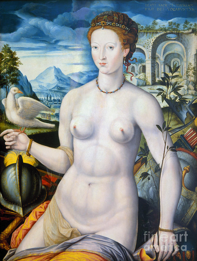 Dove Painting - Diane De Poitiers (1499-1566) by Granger