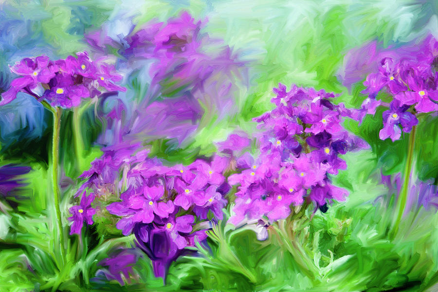 Dianthus Flowers Painting