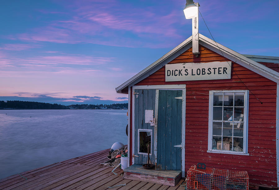 Dicks Lobsters - Crabs Shack in Maine Photograph by Ranjay Mitra