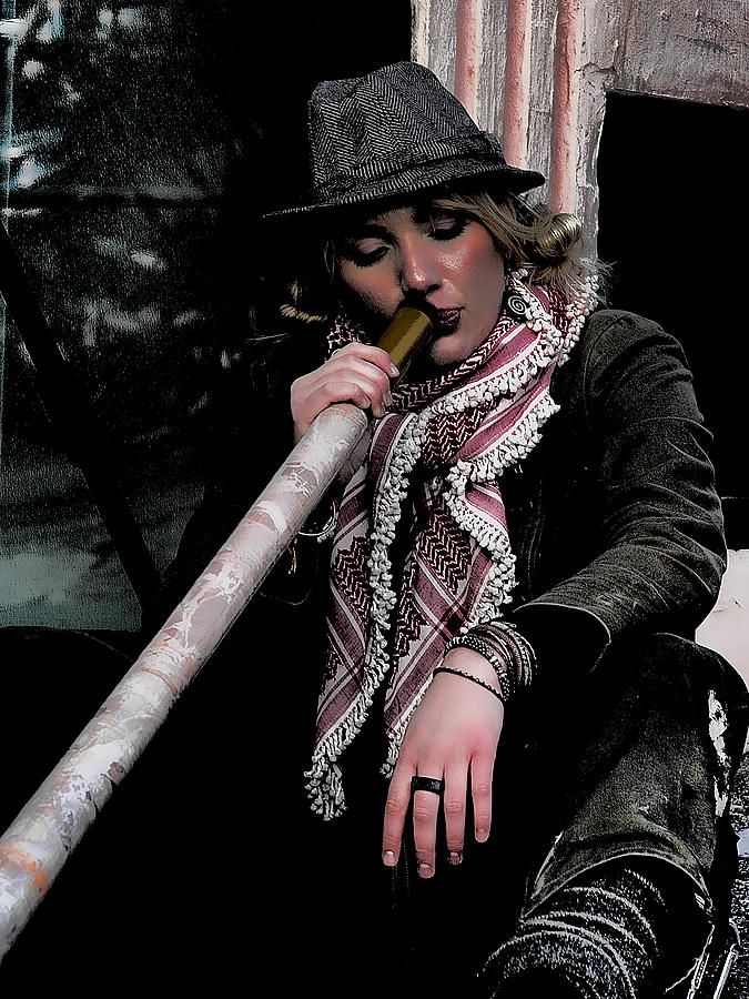 Didgeridoo Player Photograph by David Patterson