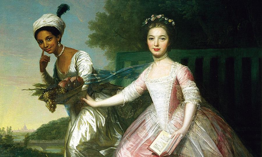 Dido Elizabeth Belle and Lady Elizabeth Murray Painting by Unknown