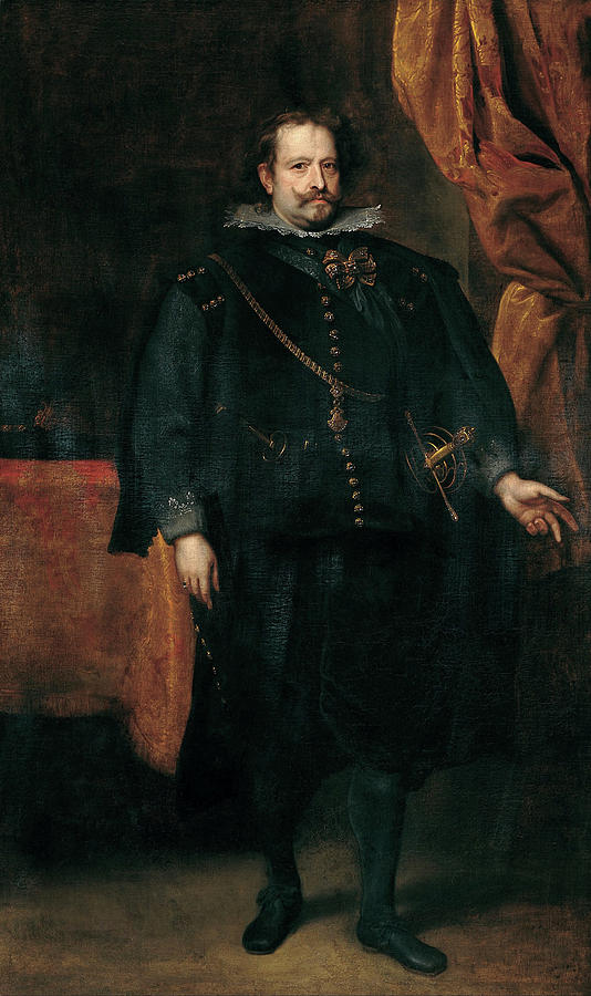 Anthony Van Dyck Painting - Diego de Mexia, Marquess of Leganes by Anthony van Dyck