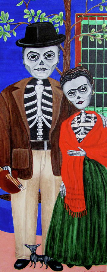 Diego y Frida Painting by Evangelina Portillo