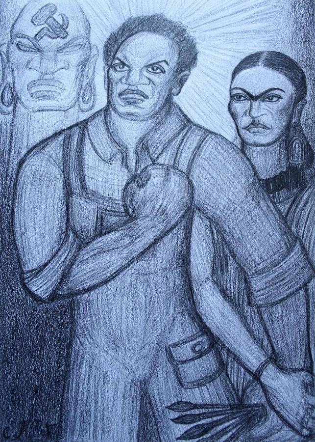Diego Rivera Drawing - Diegos Inspiration by Cindy MILLET Diego Rivera Drawing - Diegos Inspiration by Cindy MILLET
