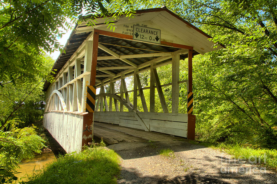 Diehls Rural Covered Bridge Photograph by Adam Jewell