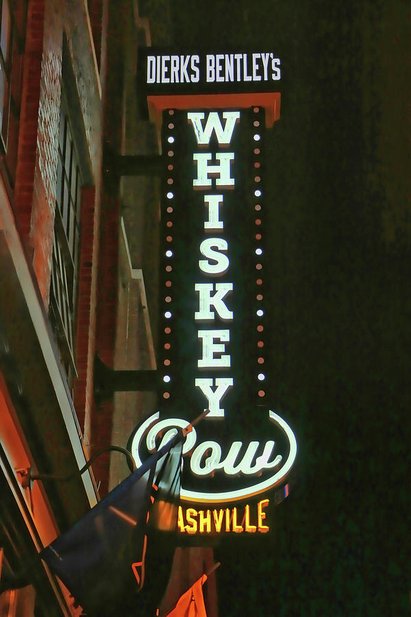 Dierks Bentleys Whiskey Row # 2 - Nashville Photograph by Allen Beatty