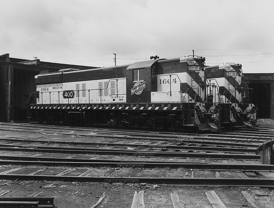 Diesel Engine at Milwaukee Roundhouse - 1953 Photograph by Chicago and North Western Historical Society