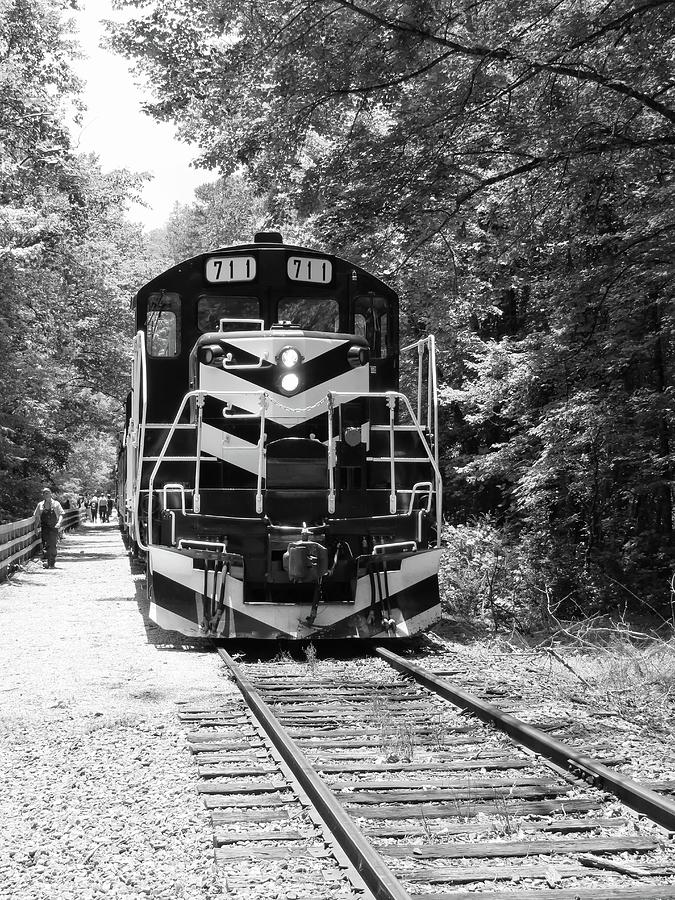 Diesel Locomotive B W Photograph by Connor Beekman