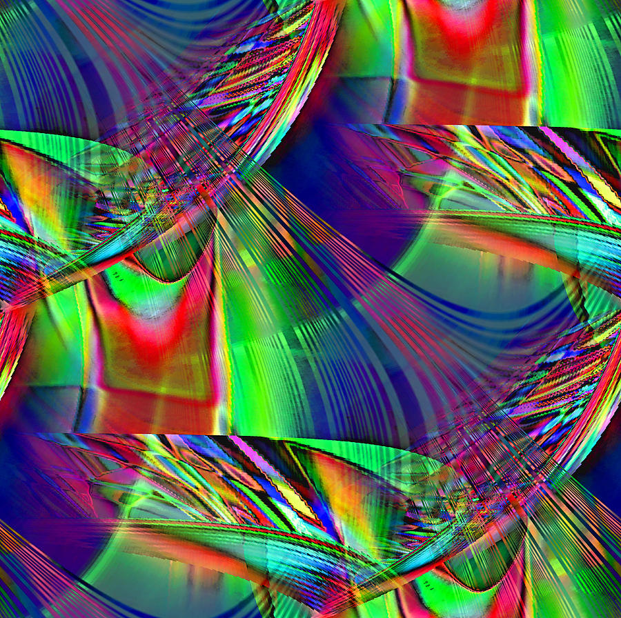 Abstract Digital Art - Different Colors  8 by Alfred Kazaniwskyj