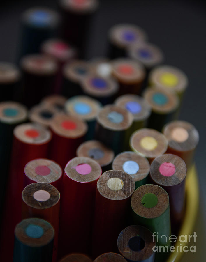 Different Perspective with Color Pencils - Macro Photograph by Adrian De Leon Art and Photography
