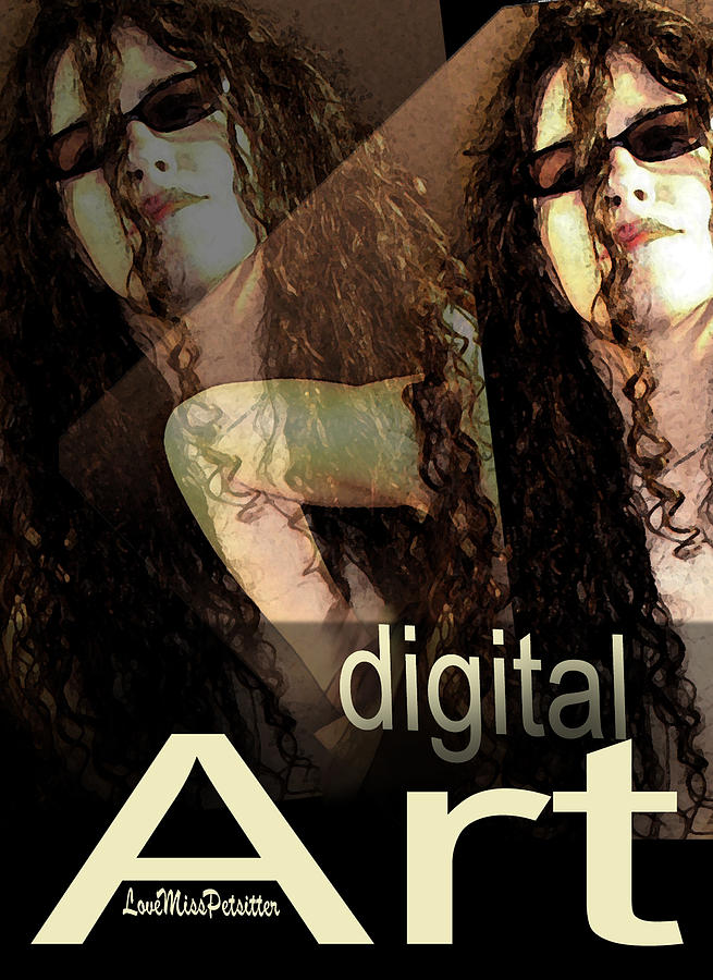 Digital Art Poster Digital Art by Miss Pet Sitter