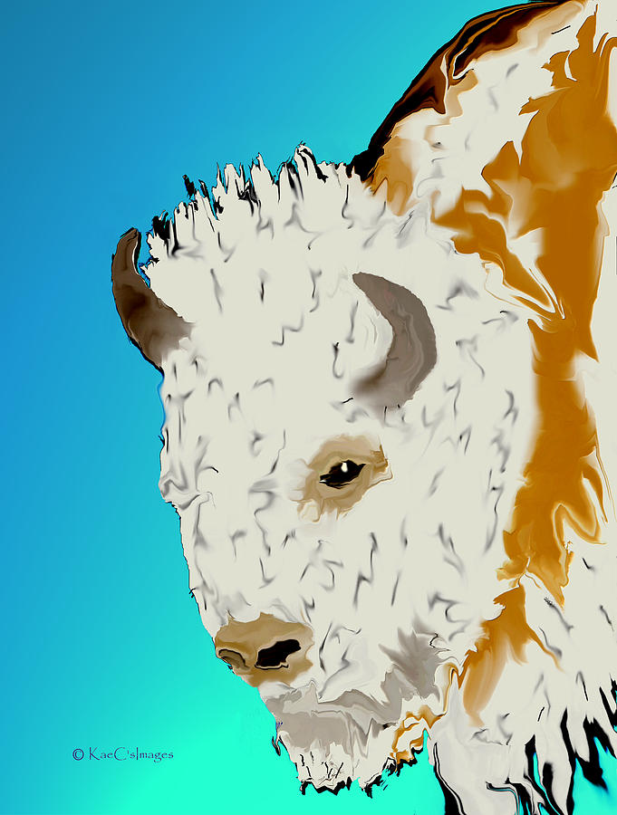 Montana Bison 3 Digital Art by Kae Cheatham