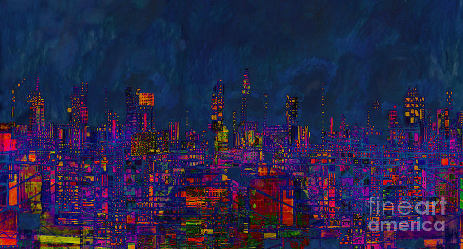 Digital City Digital Art - Digital City  by Andy  Mercer