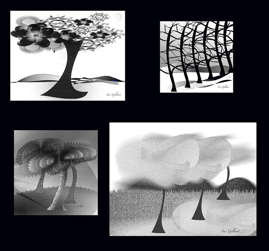 Digital collage #5 Digital Art by Iris Gelbart