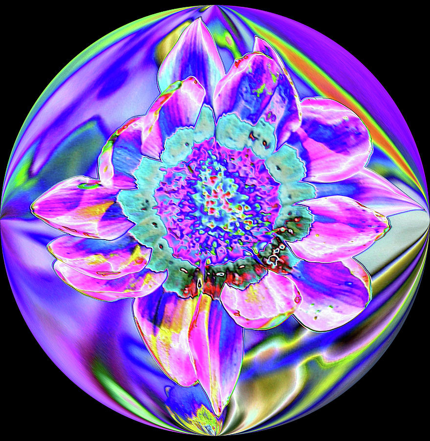Digital Flower Digital Art by Charles HALL