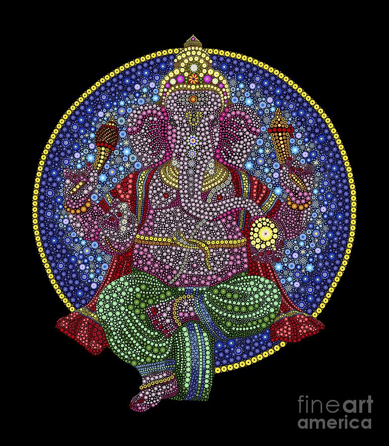 Digital Ganesha Digital Art by Tim Gainey