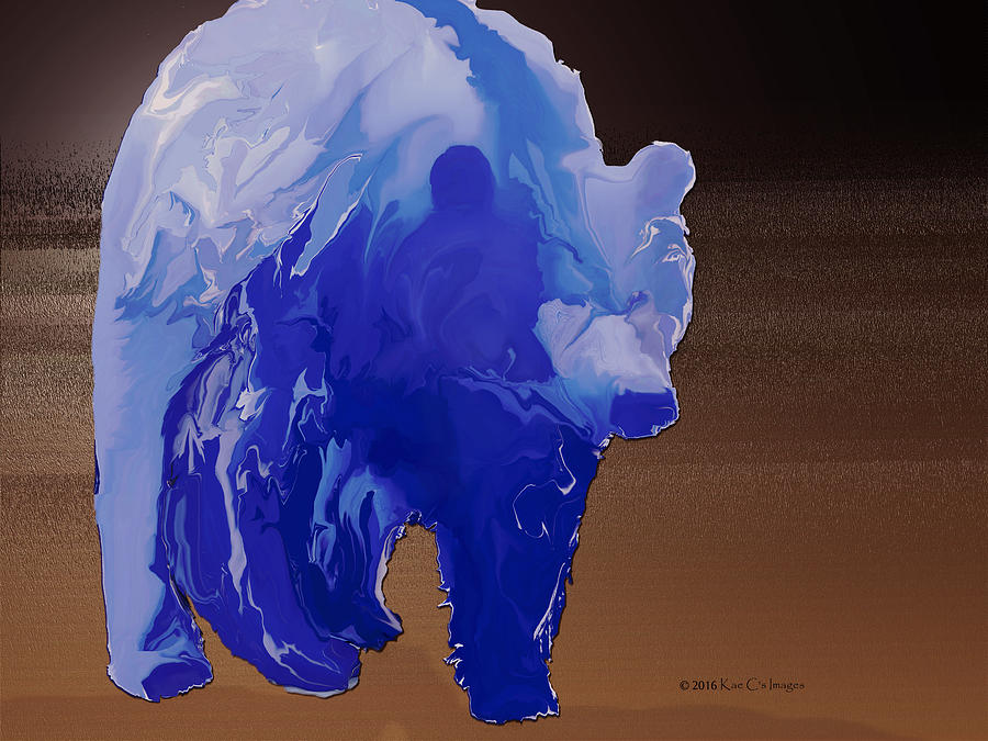 Montana Grizzly 2 Digital Art by Kae Cheatham